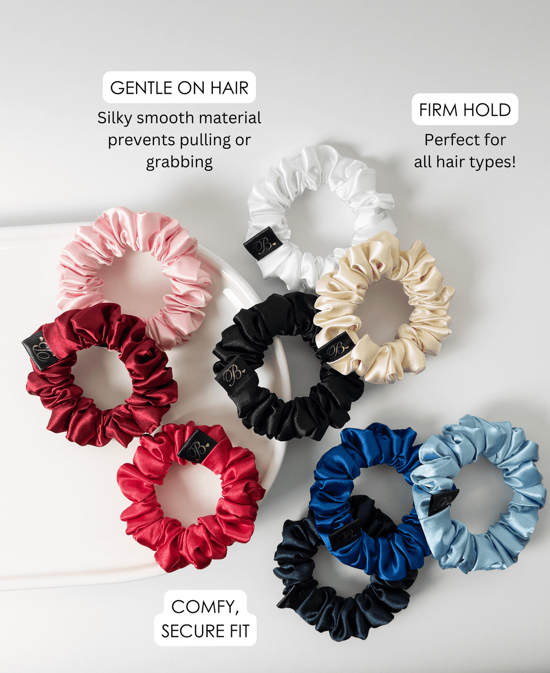 Assorted Mini Scrunchies, Set of 3