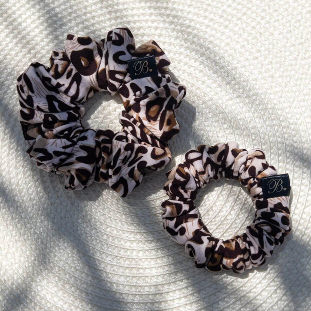 Leopard Print Active Scrunchie