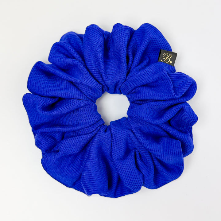 Baby Ribbed Scrunchie in Cobalt