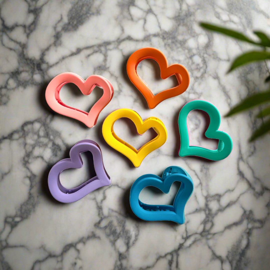 Heart Hair Claw Clip