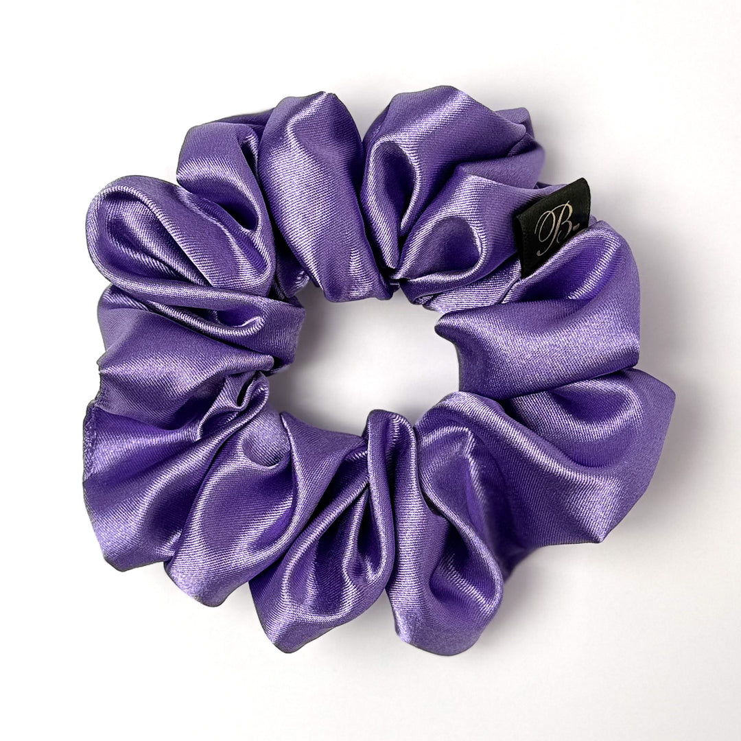 Amethyst Silky Satin Scrunchie