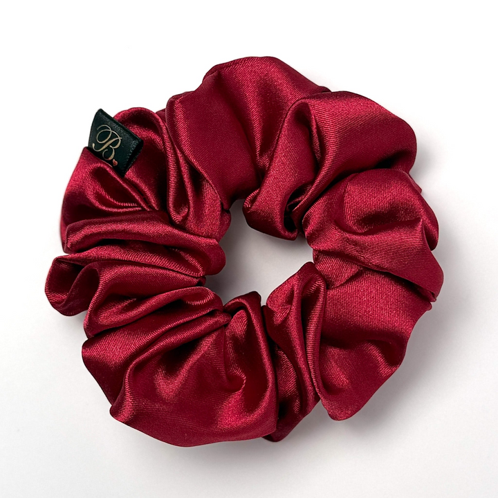 Merlot Silky Satin Scrunchie