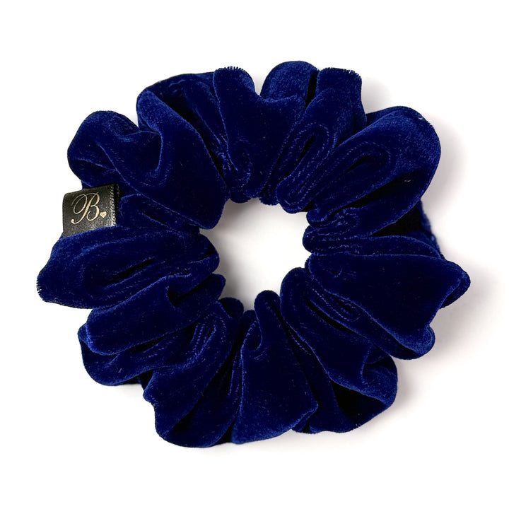 Blue Microvelvet Scrunchie