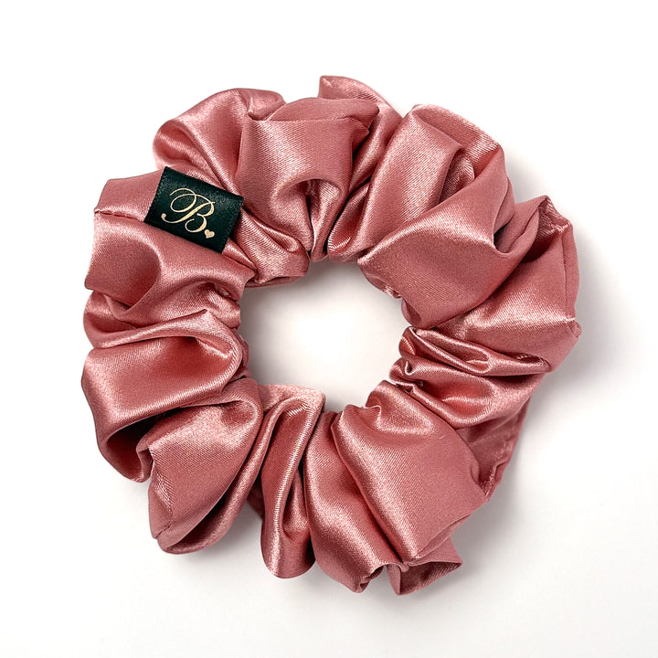 Rose Gold Satin Scrunchie