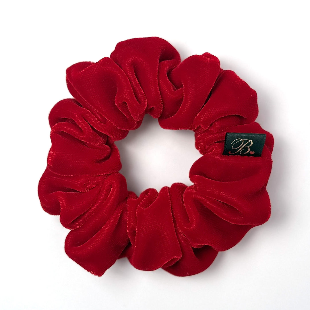 Red Microvelvet Scrunchie