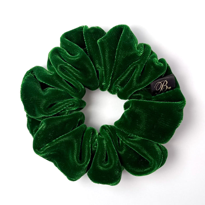 Green Microvelvet Scrunchie