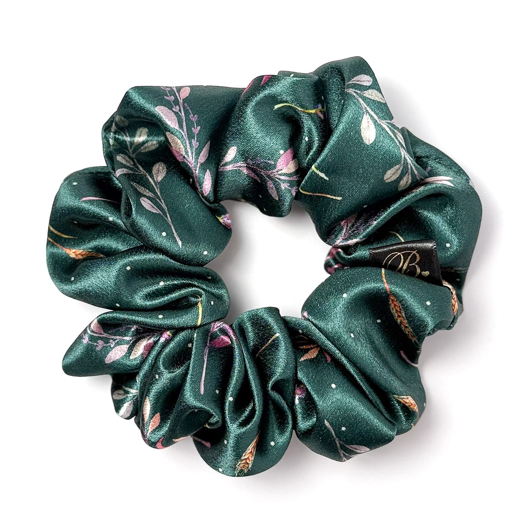 Moonlit Garden Satin Scrunchie