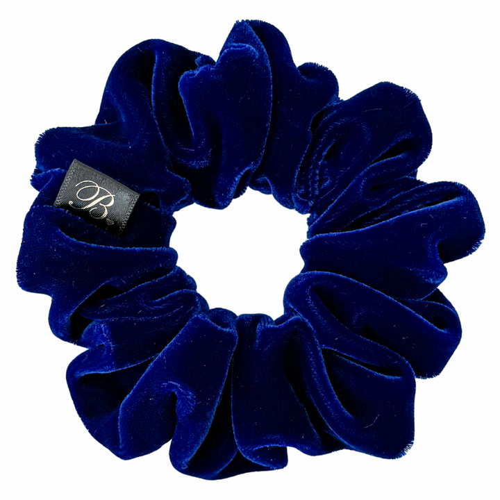 Blue Microvelvet Scrunchie