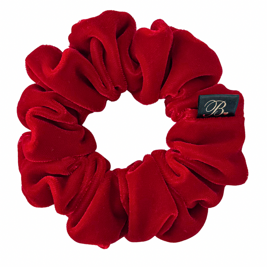 Red Microvelvet Scrunchie