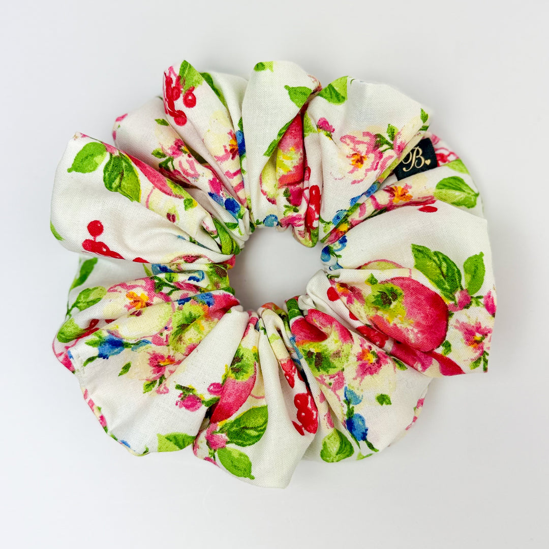 XL Cotton Scrunchie in Summer Orchard