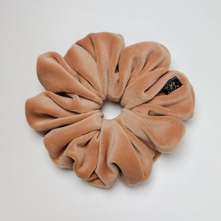 Velour Scrunchie in Bare