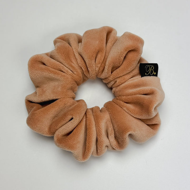 Velour Scrunchie in Bare