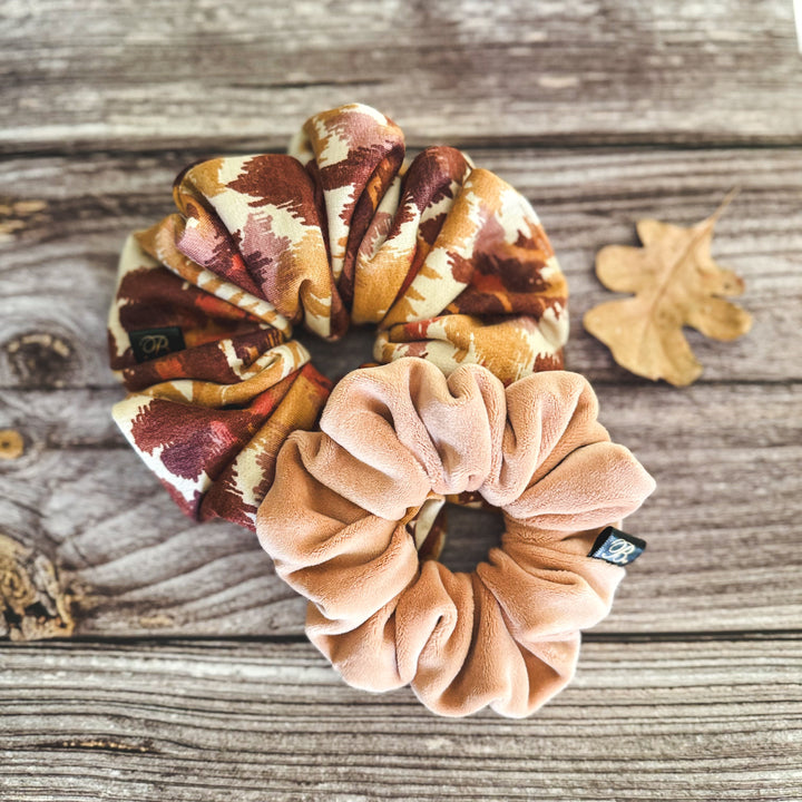 Velour Scrunchie in Bare