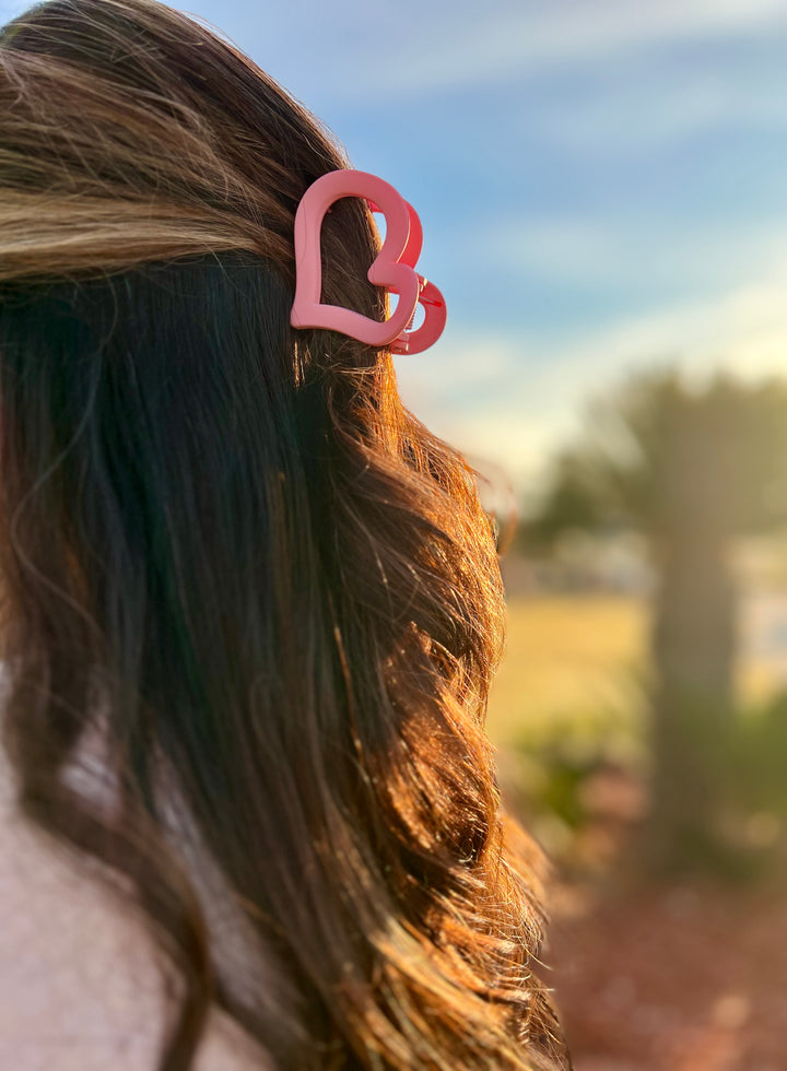 Heart Hair Claw Clip