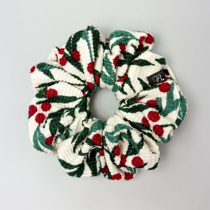 Waffle Scrunchie in Holly