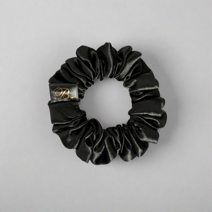 Jet Black Mini Scrunchie