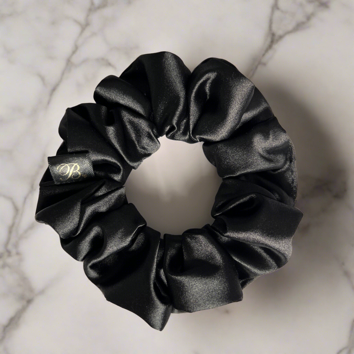 Jet Black Classic Scrunchie