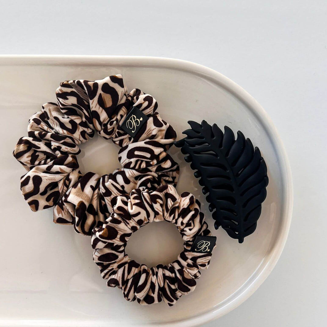 Leopard Mini Performance Scrunchie