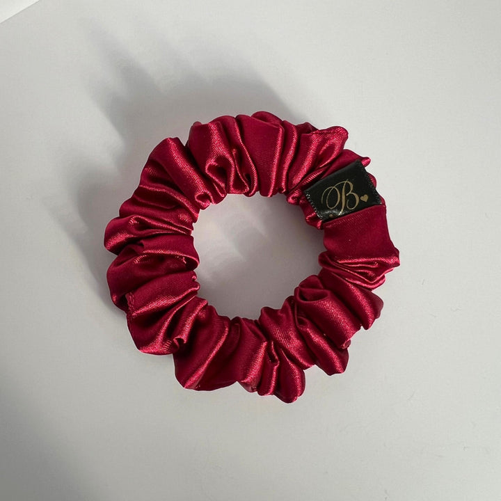 Merlot Silky Satin Scrunchie