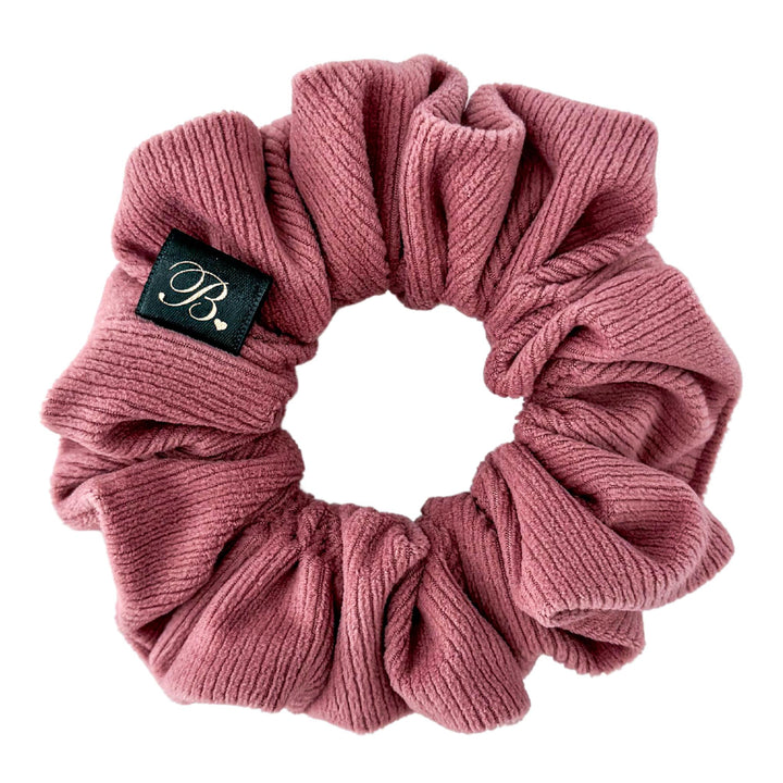 Mauve Ribbed Scrunchie